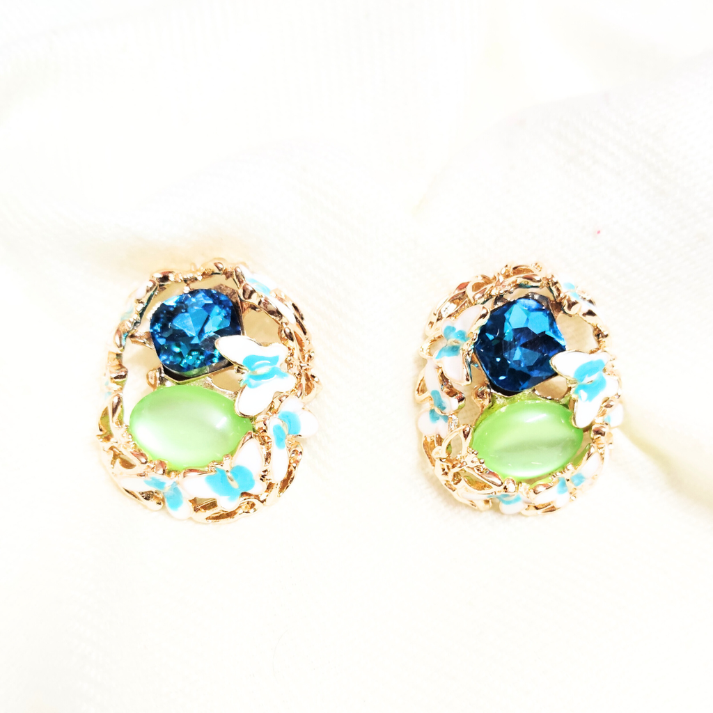 Blue Tops Earring