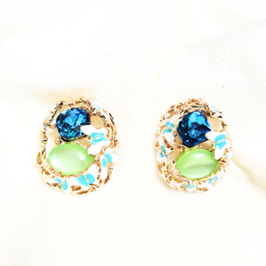 Blue Tops Earring