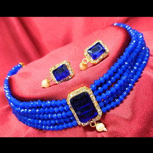 Blue Choker Necklace