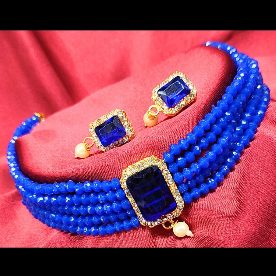 Blue Choker Necklace