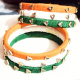 Tiranga Febric Glass Bangle