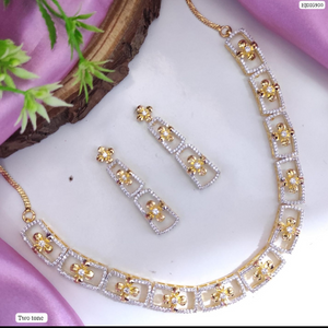 AD Golden Square Necklace